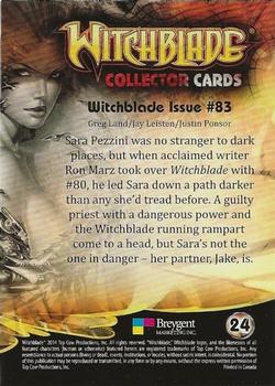 2014 Breygent Witchblade #24 Witchblade Issue #83 Back