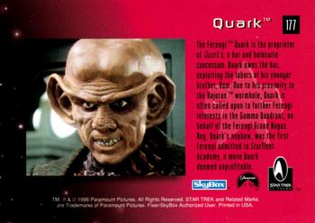 1996 SkyBox 30 Years of Star Trek Phase Two #177 Quark Back