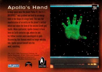 1996 SkyBox 30 Years of Star Trek Phase Three #204 Apollo's Hand Back