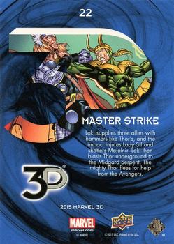 2015 Upper Deck Marvel 3D #22 Master Strike Back