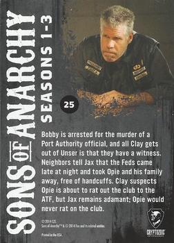 2014 Cryptozoic Sons of Anarchy Seasons 1-3 #25 Opie's Not the Rat! Back