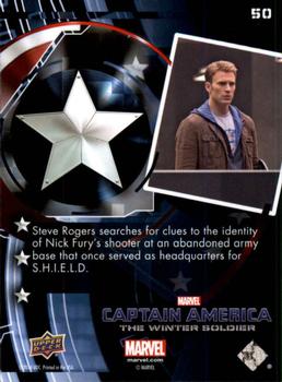 2014 Upper Deck Captain America The Winter Soldier #50 Steve Rogers searches for clues to the identify of Back