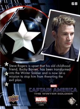 2014 Upper Deck Captain America The Winter Soldier #68 Steve Rogers is upset that his old childhood frien Back
