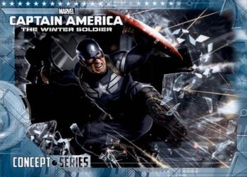 2014 Upper Deck Captain America The Winter Soldier - Concept Series #CS-17 Captain America Front