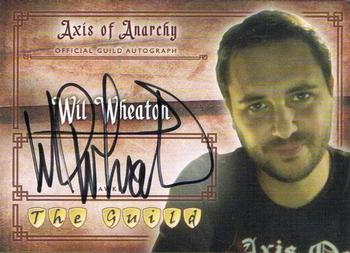 2012 Cryptozoic The Guild Seasons 1-3 - Autograph #A13 Wil Wheaton Front