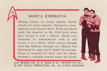 1967 Leaf Star Trek #9 Horta Emerging Back