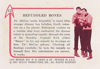 1967 Leaf Star Trek #13 Befuddled Bones Back