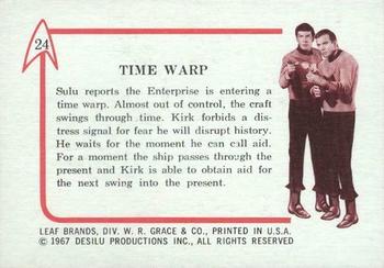 1967 Leaf Star Trek #24 Time Warp Back