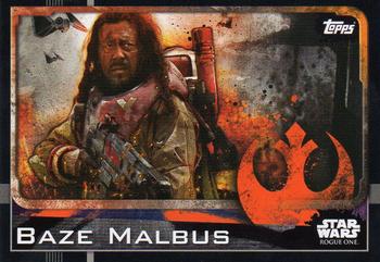 2016 Topps Star Wars Rogue One (UK Version) #7 Baze Malbus Front