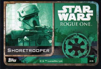 2016 Topps Star Wars Rogue One (UK Version) #28 Shoretrooper Back