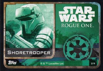 2016 Topps Star Wars Rogue One (UK Version) #29 Shoretrooper Back