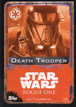 2016 Topps Star Wars Rogue One (UK Version) #46 Death Trooper Back