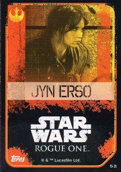 2016 Topps Star Wars Rogue One (UK Version) #52 Jyn Erso Back