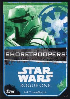 2016 Topps Star Wars Rogue One (UK Version) #72 Shoretroopers Back