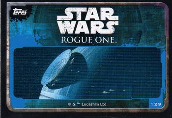 2016 Topps Star Wars Rogue One (UK Version) #129 Death Star Back