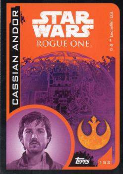 2016 Topps Star Wars Rogue One (UK Version) #152 Cassian Andor Back