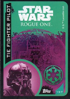 2016 Topps Star Wars Rogue One (UK Version) #157 TIE Fighter Pilot Back