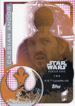 2016 Topps Star Wars Rogue One (UK Version) #194 Cassian Andor Back