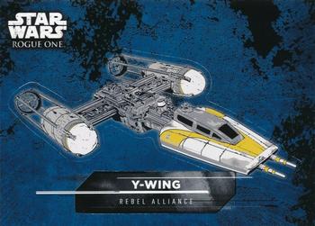 2016 Topps Star Wars Rogue One: Mission Briefing - Character/Vehicle Stickers #8 Y-Wing Front