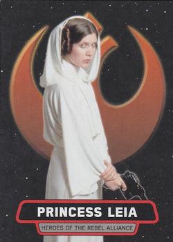 2016 Topps Star Wars Rogue One: Mission Briefing - Heroes of The Rebel Alliance #2 Princess Leia Front