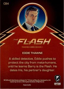 2016 Cryptozoic The Flash Season 1 - Character Bios #CB4 Eddie Thawne Back