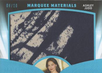 2016 Leaf Pop Century - Marquee Materials Jumbo Relics Blue Spectrum #MM-01 Ashley Judd Front