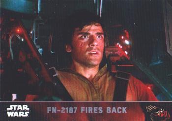 2016 Topps Chrome Star Wars The Force Awakens - Refractor #18 FN-2187 Fires Back Front