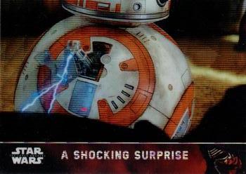 2016 Topps Chrome Star Wars The Force Awakens - Refractor #30 A Shocking Surprise Front