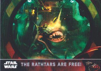2016 Topps Chrome Star Wars The Force Awakens - Refractor #45 The Rathtars are Free! Front