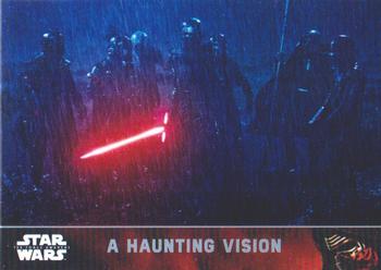 2016 Topps Chrome Star Wars The Force Awakens - Refractor #54 A Haunting Vision Front