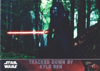 2016 Topps Chrome Star Wars The Force Awakens - Refractor #65 Tracked Down by Kylo Ren Front