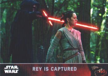 2016 Topps Chrome Star Wars The Force Awakens - Refractor #66 Rey is Captured Front