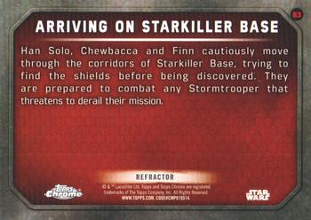 2016 Topps Chrome Star Wars The Force Awakens - Refractor #83 Arriving On Starkiller Base Back