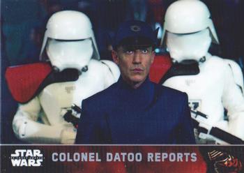 2016 Topps Chrome Star Wars The Force Awakens - Refractor #86 Colonel Datoo Reports Front
