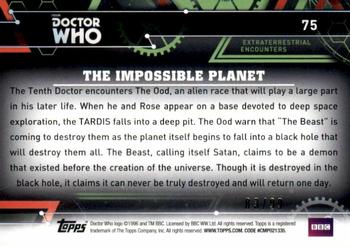 2016 Topps Doctor Who Extraterrestrial Encounters - Blue #75 The Impossible Planet Back