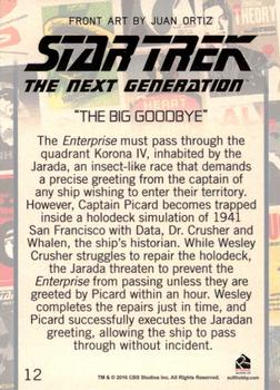 2016 Rittenhouse Star Trek: The Next Generation Portfolio Prints Series Two #12 The Big Goodbye Back