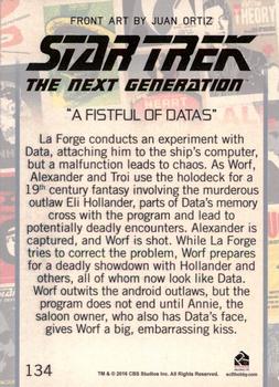2016 Rittenhouse Star Trek: The Next Generation Portfolio Prints Series Two #134 A Fistful of Datas Back
