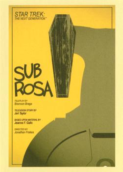 2016 Rittenhouse Star Trek: The Next Generation Portfolio Prints Series Two #166 Sub Rosa Front