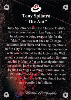 2016 Historic Autographs The Mob #47 Tony Spilotro Back
