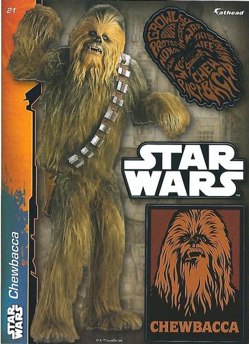2014 Fathead Tradeables Star Wars #21 Chewbacca Front