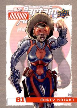 2016 Upper Deck Marvel Annual #61 Misty Knight Front