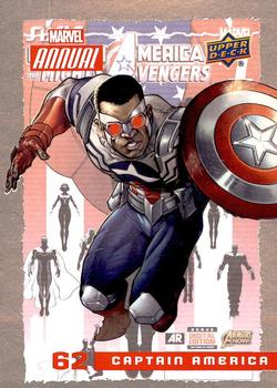 2016 Upper Deck Marvel Annual #62 Captain America Front