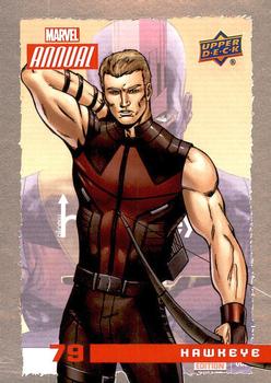 2016 Upper Deck Marvel Annual #79 Hawkeye Front