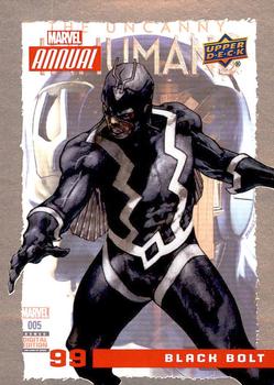 2016 Upper Deck Marvel Annual #99 Black Bolt Front