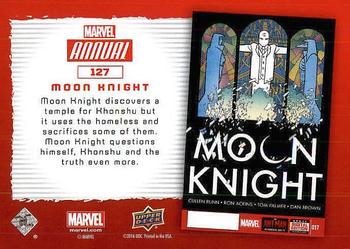 2016 Upper Deck Marvel Annual #127 Moon Knight Back