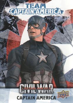 2016 Upper Deck Captain America Civil War - Team Captain America Bios #CAB1 Captain America Front