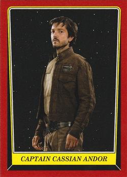 2016 Topps Star Wars Rogue One: Mission Briefing - Base Expansion #E-2 Captain Cassian Andor Front