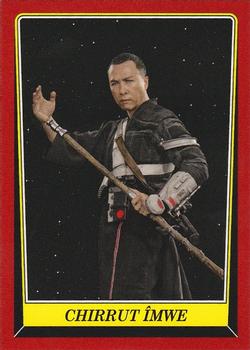 2016 Topps Star Wars Rogue One: Mission Briefing - Base Expansion #E-4 Chirrut Imwe Front