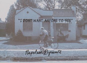 2005 NECA Napoleon Dynamite Flippin' Sweet #NNO I don't want anyone to see (back) Back
