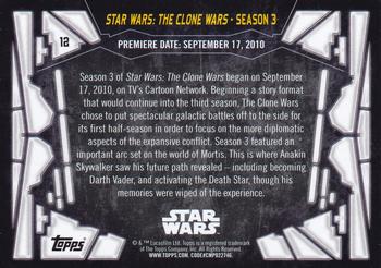 2017 Topps Star Wars 40th Anniversary #12 Star Wars: The Clone Wars - Season 3 Back